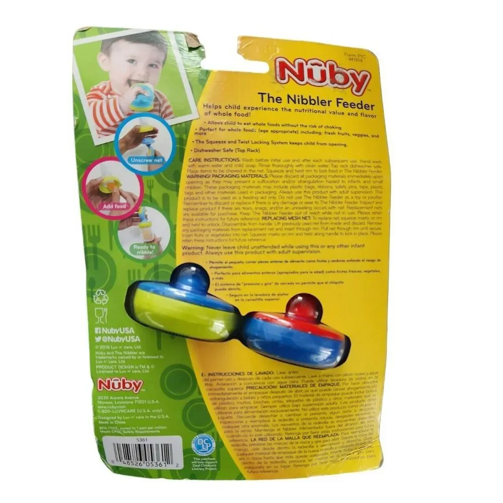 Nuby First Solids The‎ Nibbler Feeder 2 Pack